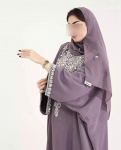 Stiilne pikk kleit Farasha islami kaftan Dubai Maroko abaya kaftan georgette XS lilla