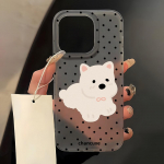 Mobiiltelefoni&uuml;mbrised iPhone 11 13 15 Pro Max 12 14 Pro Max &uuml;mbrisele iPhone 16 15 Plus 13 Pro 12 j&auml;&auml;tunud tekstuuriga maalitud koomiksililled iPhone 11 valge