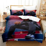 3D-prindiga Inoxtag Voodipesukomplekt Tekikott Voodikomplekt Tekikate Padjap&uuml;&uuml;r Tekk Kuninga Suurus Kuninganna Suurus Poiste T&auml;iskasvanute Voodipesukomplekt 135X200cm-2pcs black