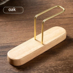 Puidust kohvifiltri hoidik hoiukarbi ventilaatori kuju V-kujuline kohvifiltri hoiurest Majapidamises kasutatavad kohvitarvikud Barista t&ouml;&ouml;riistad