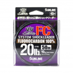 Sunline Fluorocarbon Leader Saltwater System Shock Leader 50m 20lb (9161) puhas