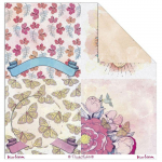 Papier cr&eacute;atif Frida Kahlo - fleurs et papillons