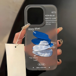 Mobiiltelefoni&uuml;mbrised iPhone 11 13 15 Pro Max 12 14 Pro Max &uuml;mbrisele iPhone 16 15 Plus 13 Pro 12 j&auml;&auml;tunud tekstuuriga maalitud koomiksililled iPhone 11 valge