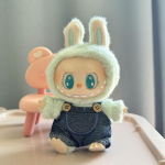 17 cm mini plush-nuku riided ja aksessuaarid Korea Kpop Exo Labubu I II Idol nukkudele, istuvad peop&uuml;ksid, jumpsuit