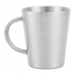 300 ml kaasaskantav kruus 304 roostevabast terasest kahekordse seinaga isoleeritud kohvi&otilde;lletops koos k&auml;epidemega