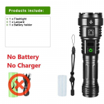 V&otilde;imas LED-taskulamp Laetav C-t&uuml;&uuml;pi taskulamp 18650 pikamaa 1500M taskulamp matkap&uuml;&uuml;giks no battery