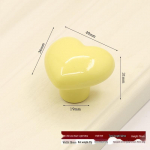 S&uuml;damekujuline laste multikas keraamiline sahtli ja kapi k&auml;epidemed