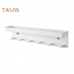 K&ouml;&ouml;giriiul-organisaator konksudega Lihtne paigaldada Puurimiseta seinale paigaldatav organisaator K&ouml;&ouml;gin&otilde;ude hoidja riiuliga must