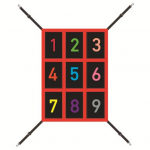 Reguleeritav l&ouml;&ouml;gitsooni sihtm&auml;rk pesapalliv&otilde;rgu 9 auguga numbritega pesapalli softballile