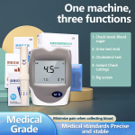 Cholesterol, Glucose and Uric Acid Tester 3 in 1