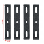 Raamita numbrim&auml;rgi kinnitus 4 tk Ilmastikukindel raamita numbrim&auml;rgi raam Auto numbrim&auml;rgi raam Lihtne paigaldus auto numbrim&auml;rkidele