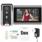 7-tolline WiFi videouksefon juhtmega infrapuna &ouml;&ouml;n&auml;gemisega interkom APP kaugjuhtimine Tuya jaoks 100?240VUS pistik