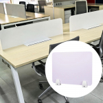 Desktop Partition Board Guard Panel Desk Divider White Clip on Versatile Privacy for Teacher 40x40cm