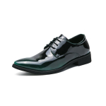 Rohelised Moodsad Peeglitega Teravaotsalised Meeste Ametlikud Kingad Elegantsus Mees Peokleidiks Kingad Paelad Meeste Nahast Kingad zapatos para hombre de vestir 38