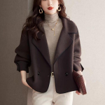 Naiste uus s&uuml;gis- ja talve super kena lahtine kardigan L pruun