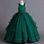 Uus Peokleit Printsessikleit Pikk Ametlik Esimene Armulaud Laste Peokleit Laste Riided Pulmad &Otilde;htu S&uuml;nnip&auml;ev S&uuml;ndmus 110cm helelilla v&auml;rv