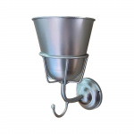 Konksuga lillepoti riiul integreeritud metallist loominguline seinale riputatav kodukaunistamine One Size kuld