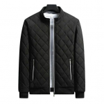 Meeste talvine &uuml;hev&auml;rviline jope mantli alus krae pikkade varrukatega taskud lukuga plekk soe mantel Ruuduline tekstuur fliisvoodriga vabaaja v&auml;lir&otilde;ivad L