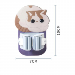 Seinale kinnitatavad konksud Mopihoidja hoidik Kleepuv armas kass Mitmeotstarbeline toa riidepuu Tugev konksud K&ouml;&ouml;k Vannituba Harjaklamber must