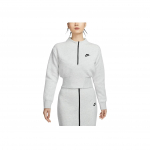 Nike Sportswear Tech Fleece Vabaaja Mood Lihtne L&uuml;hike Poollukuga Pikkade Varrukatega Huppar Naiste huppar Helehall Mitmev&auml;rviline Must HJ1032-013 S