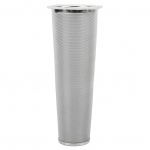 304 Roostevaba Terasest K&uuml;lmpruulimise Kohvifilter Koonusv&otilde;rk Valge Kummir&otilde;ngaga Kohvi Pruulimise Infuser 8x21cm/3.1x8.2in