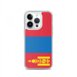 Coque iPhone &ndash; Mongolie &ndash; Drapeau &ndash; Souple &ndash; Mitmev&auml;rviline &ndash; &Uuml;hilduv iPhone 14 Pro
