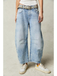 2024 Naiste Laiad Keskmise Madala V&ouml;&ouml;kohtaga Pesitud Denim-Teksap&uuml;ksid Double Extra Large (XXL) helesinine v&auml;rv