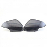 39850553 39850533 S&uuml;sinikkiust Mustriga V&auml;lispeegli Kausid Vasak Parem Volvo S80 S80L S40 C30 jaoks A-Carbon Fiber