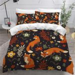 Multikas rebane  Lastele tekikott Mikrokiud tekikott toakujundus voodi t&auml;iskasvanute voodipesu T&otilde;mblukk ja 2 padjap&uuml;&uuml;ri 90x200cm white