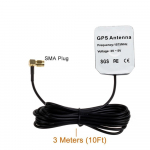 SMA meessoost GPS auto &otilde;husignaali antenn 9 jalga kaabel 1575 MHz magnetraadio kaart