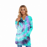 Naiste pikkade varrukatega kampsun, vabaajajakk taskutega, topp M