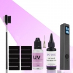 30g UV-juuksepikenduste komplekt lambi ja eemalduskammiga | Kiirk&otilde;venev veekindel liim | Valutu salongist koju eemalduss&uuml;steem A set