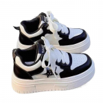 Naiste Hingavad Retro Tossud Vabaaja T&auml;he Valged Kingad Paksu Kontsaga S&uuml;damekujulised Tossud Vabaaja Jooksuplatvorm Y2K Armsad Saia Kingad 35