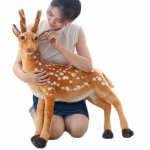Simulatsioon Sika Hirve Nukk M&auml;nguasi Loov Palus T&auml;idisloom p&otilde;hjap&otilde;dra k&auml;sit&ouml;&ouml; J&otilde;ulukink T&uuml;druku s&uuml;nnip&auml;eva Kingitus 50cm head-back leg kuristik
