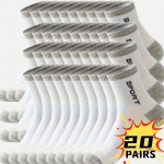 5/10/20 paari meeste hingavaid spordisokke - niiskust juhtivad, tugevdatud kanna ja varbaga, igahooajalised spordisokid 20pairs