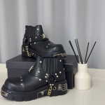 Mood Meeste Mood Needitud Saapad Ni&scaron;itrend Paksutallalised Saapad Meeste Tumedad Mitmek&uuml;lgsed Lokomotiivisaapad Punkstiil R&uuml;&uuml;tlisaapad Botas Hombre 43 must