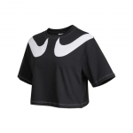 Nike Sportswear Swoosh Logo L&uuml;hike T-s&auml;rk Naistele Must DD5591-010 M