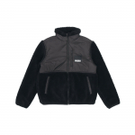 Puma Sherpa fliisist v&auml;rviplokiga spordijakk p&uuml;stkraega ja logoga Meeste &uuml;leriided Must 846325-01 S