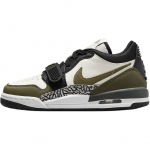 Air Jordan Legacy 312 Low GS Keskmine Oliiv Laste Tossud Valge Purjekas Must CD9054-120 36