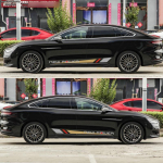 BYD Han Auto K&uuml;ljeliist & Triipdekoorid - Kere V&ouml;&ouml;jooni Kleebised Han EV Muutmiseks & Kaunistamiseks