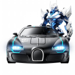 JJR/C Bugatti Transformeeruv RC Robootikaauto