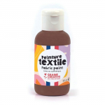 Peinture pour textile 50 ml - chocolat pruun
