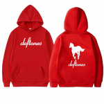 Mood Uus Deftones White Horse Kahepoolse Tr&uuml;kiga Kapuutsiga Pusa Meestele Naistele Pikkade Varrukatega Fliisist Pusakampsun Unisex S&uuml;gis Talv Pullover S