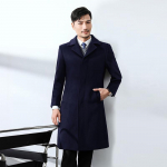 Kasheye Unisex Professional Wool Blend Mid-Length Overcoat 5XL