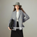 Chuyu Women's Commuter Style Wool Blend Winter Coat XL