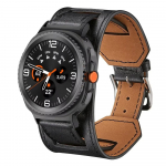 Nahkrihm Samsung Galaxy Watch 8 Ultra 47mm jaoks, Premium Mugav K&auml;ev&otilde;ru Kellarihm Galaxy Watch 8 40/44mm, 8 Classic 46mm Galaxy Watch Ultra must