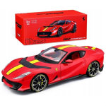 Bburag 1/18 M&otilde;&otilde;tkava Signature Series Ferrari 812 Competizione Punane / Valatud Mudelauto, Valmis Mudel, 18-16915 RD