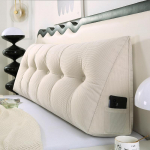 Kolmnurkne Suur Seljatoe Nimmepiirkonna Tugevduspadja - &Uuml;hev&auml;rviline Diivani ja Voodi Padi 80*50*20 cm