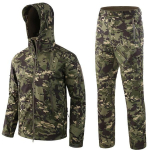 Uus TAD Tactical Soft Shell jope + p&uuml;ksid kamuflaažiga &otilde;ues meeste armee sport jahi telkimine veekindel tuulejope XXXL