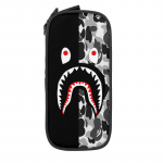 Bape Shark Camo Suure Mahutavusega Pinal, Suure Mahutavusega Pliiatsikott Pliiatsikoti Kotike T&otilde;mblukuga, Pinal Kooli Kolledži &Uuml;li&otilde;pilase Kontoritarvete jaoks